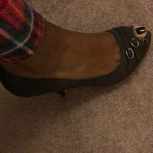 dark brown pumps good condition 3.5 inches